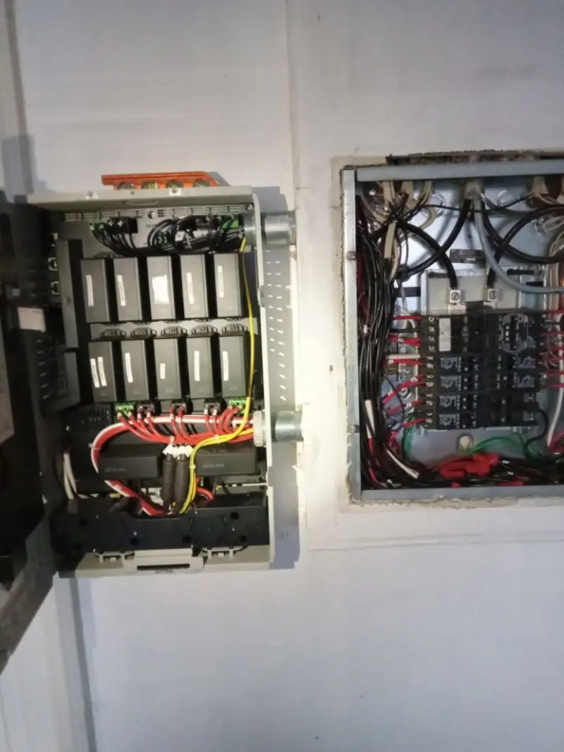 Electrical panel upgrade completed for Security Camera Wiring in McKinleyville